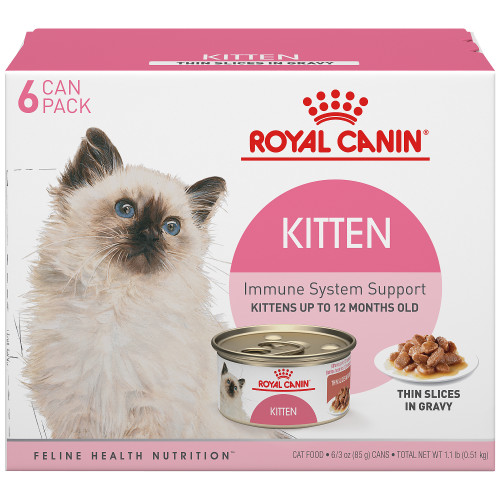 Royal Canin Kitten Thin Slices in Gravy Wet canned Food 6can pack 0.51kg