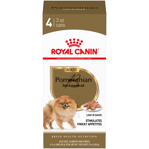 Royal Canin Pomeranian Adult Loaf in Sauce Pate 4can Pack Canned Wet Dog Food 85g