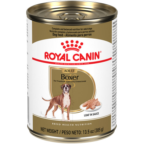 Royal Canin Boxer Loaf in Sauce Case of 12 Canned Dog Food 385g