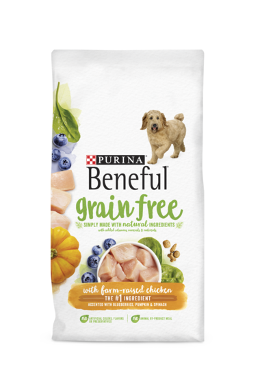 PURINA Beneful Grain Free with Farm-Raised Chicken Dry Dog Food 10.4kg