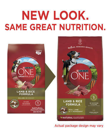 PURINA ONE SmartBlend Lamb &amp; Rice Adult Formula Dry Dog Food 18.1kg