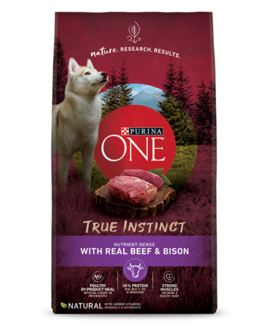 PURINA ONE SmartBlend True Instinct With Real Beef and Bison Dry Dog Food 11.3kg