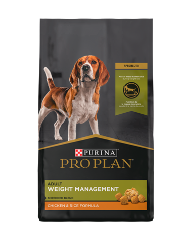 PURINA Pro Plan Adult Weight Management Chicken &amp; Rice Formula Dry Dog Food 15.4kg