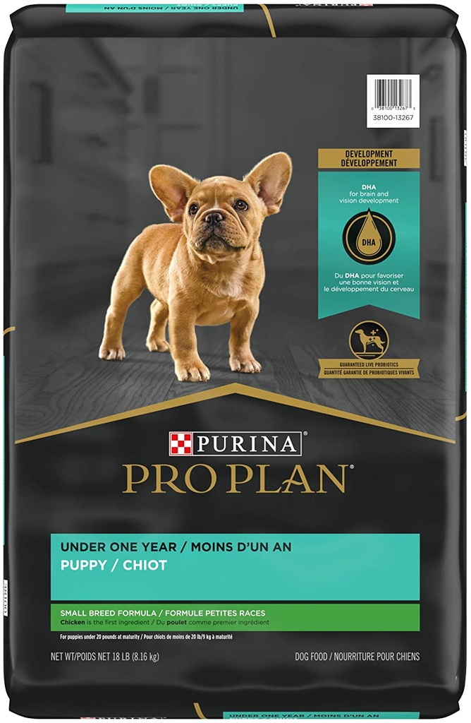 PURINA Pro Plan Puppy Small Breed Chicken &amp; Rice Formula Dry Dog Food 8.16kg