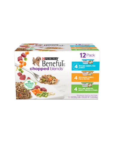 PURINA Beneful Chopped Blends 12 ct Variety Pack Wet Dog Food 3.4kg