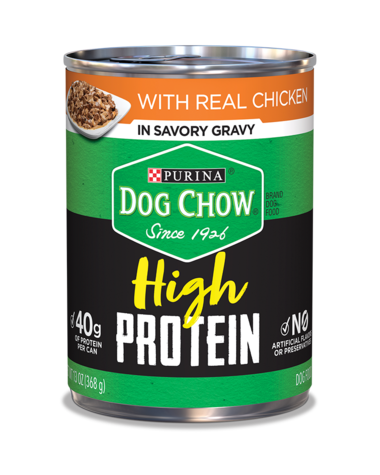 PURINA Dog Chow High Protein With Chicken In Savory Gravy Wet Dog Food 368g