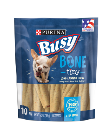 PURINA Busy Bone Real Meat Tiny 30PK Dog Treats 482g