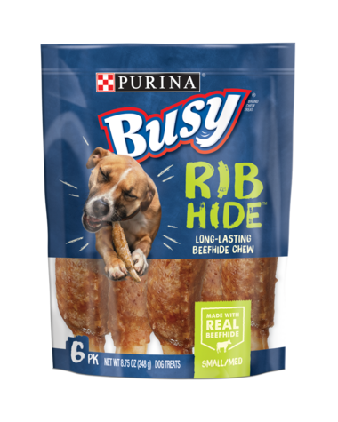 PURINA Busy RibHide Chew Treats for Small/Medium Dogs Treats 248g