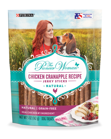 PURINA he Pioneer Woman Chicken Cranapple Recipe Jerky Sticks Dog Treats 454g