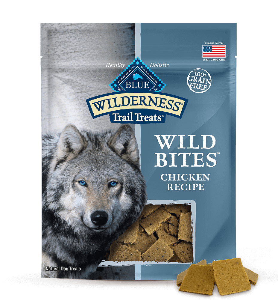 Blue Buffalo Wilderness Trail Treats Chicken Wild Bites Grain-Free Dog Treats 113g