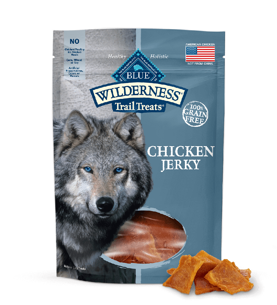 Blue Buffalo Wilderness Trail Treats Grain Free Chicken Jerky Dog Treats