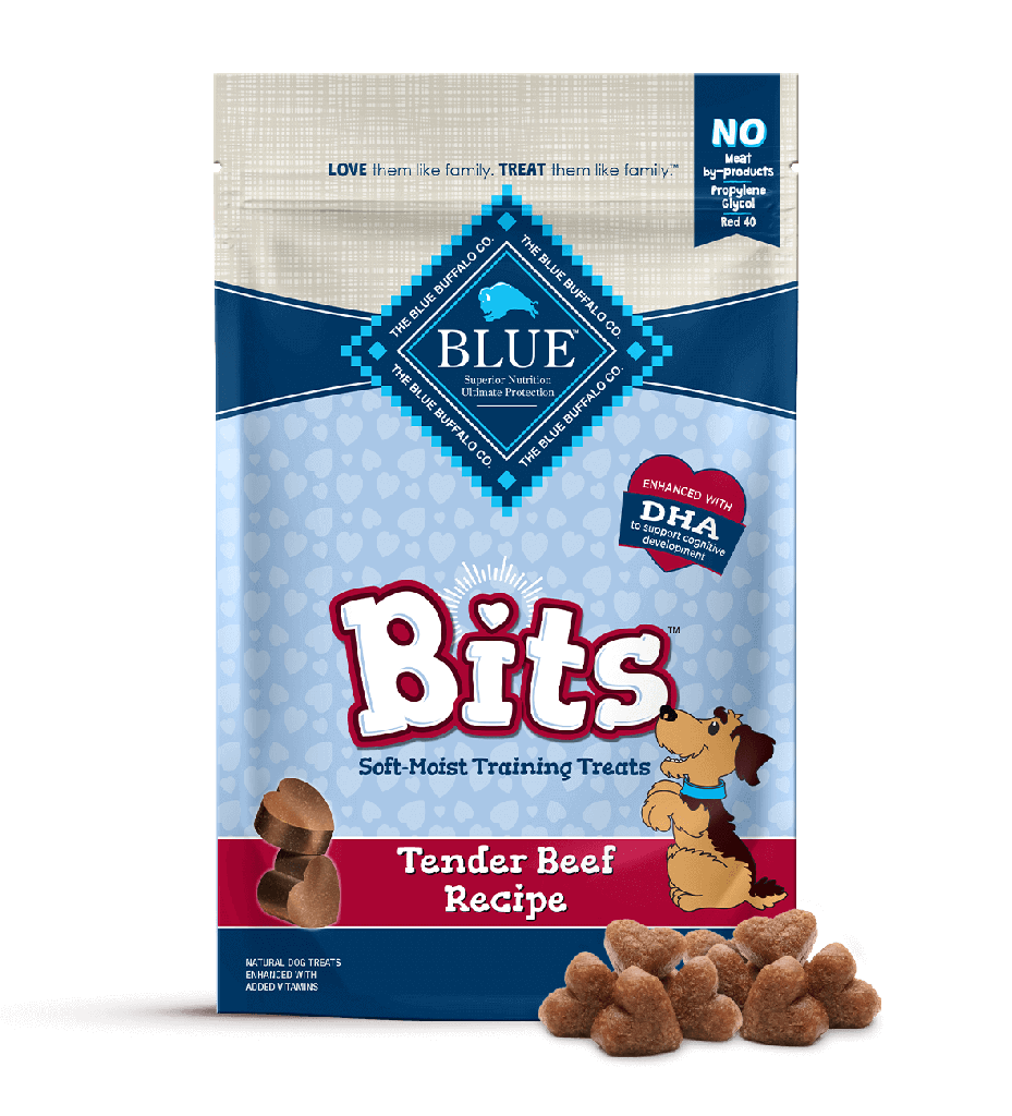 Blue Buffalo Blue Bits Tender Beef Recipe Soft-Moist Training Dog Treats 454g