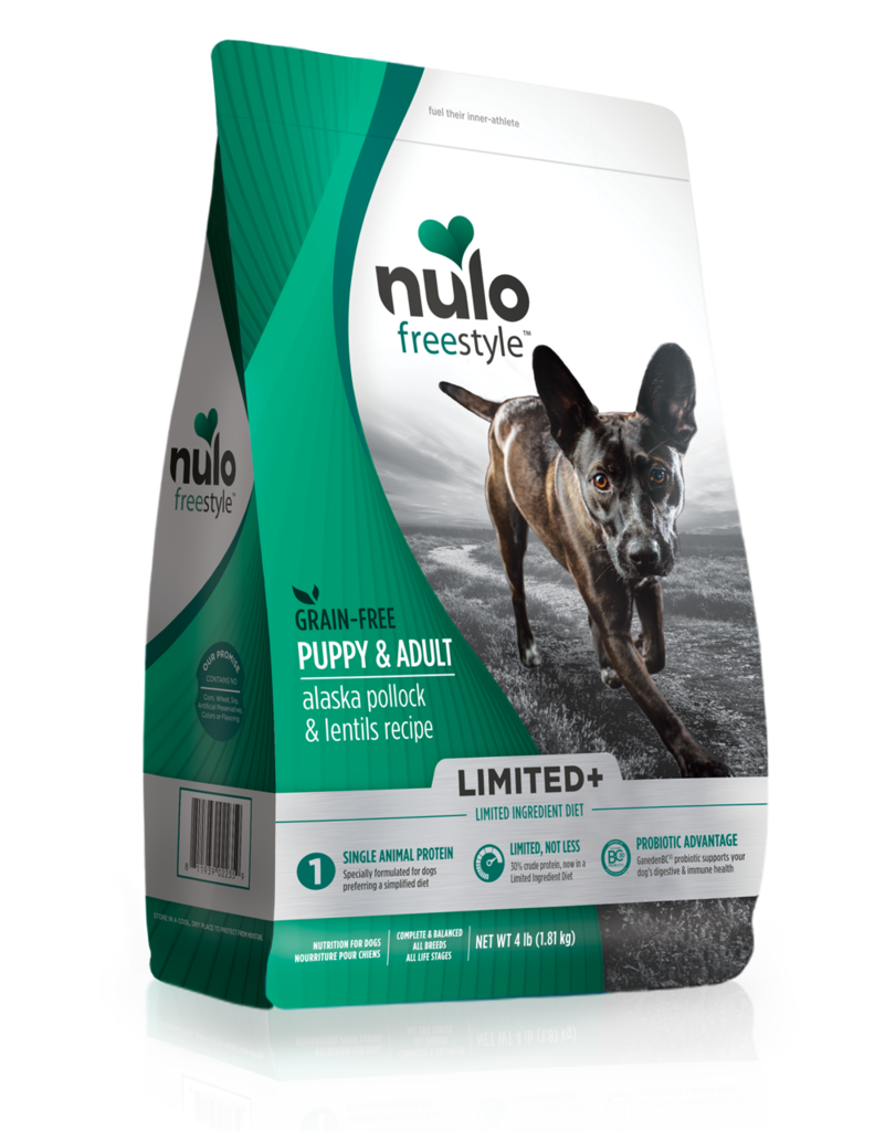 Nulo Freestyle Limited+ Alaska Pollock &amp; Lentils Recipe Puppy &amp; Adult Grain-Free Dry Dog Food 10.9kg