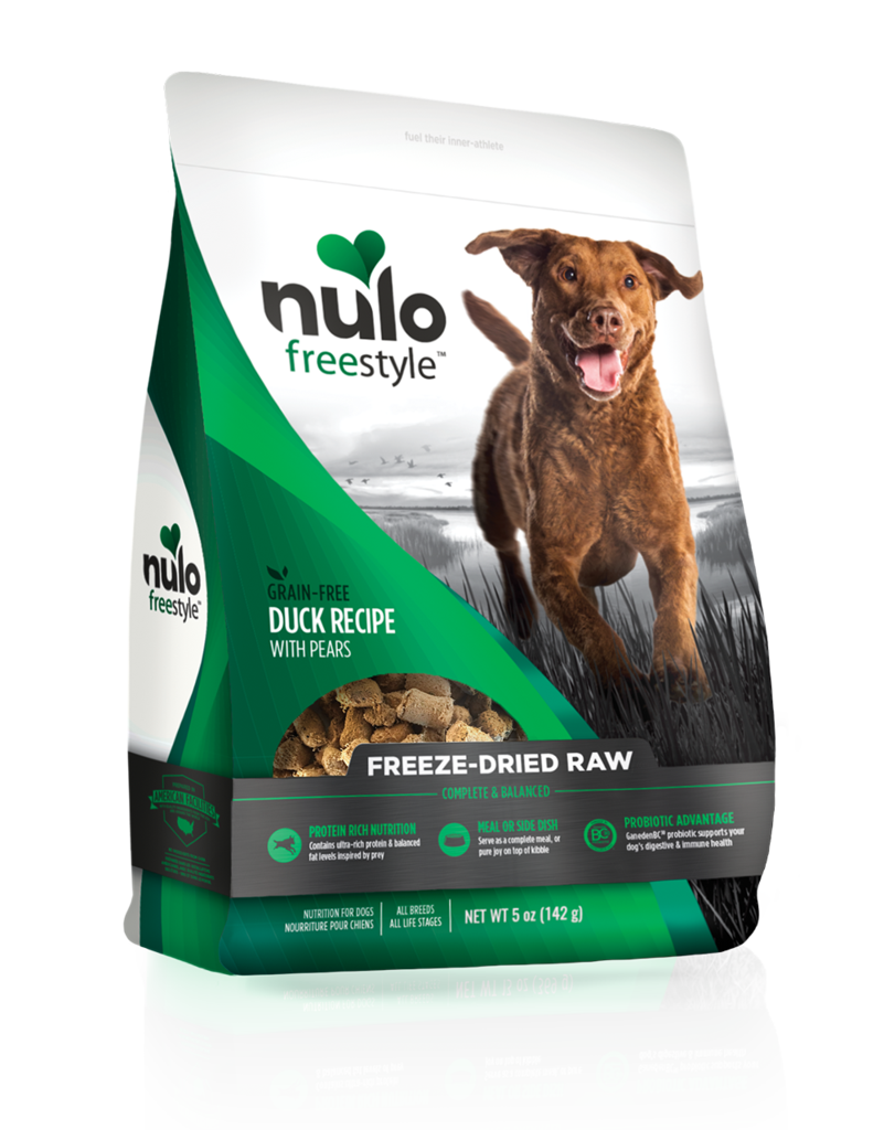 Nulo Freestyle Duck Recipe With Pears Grain-Free Freeze-Dried Raw Dog Food 369g