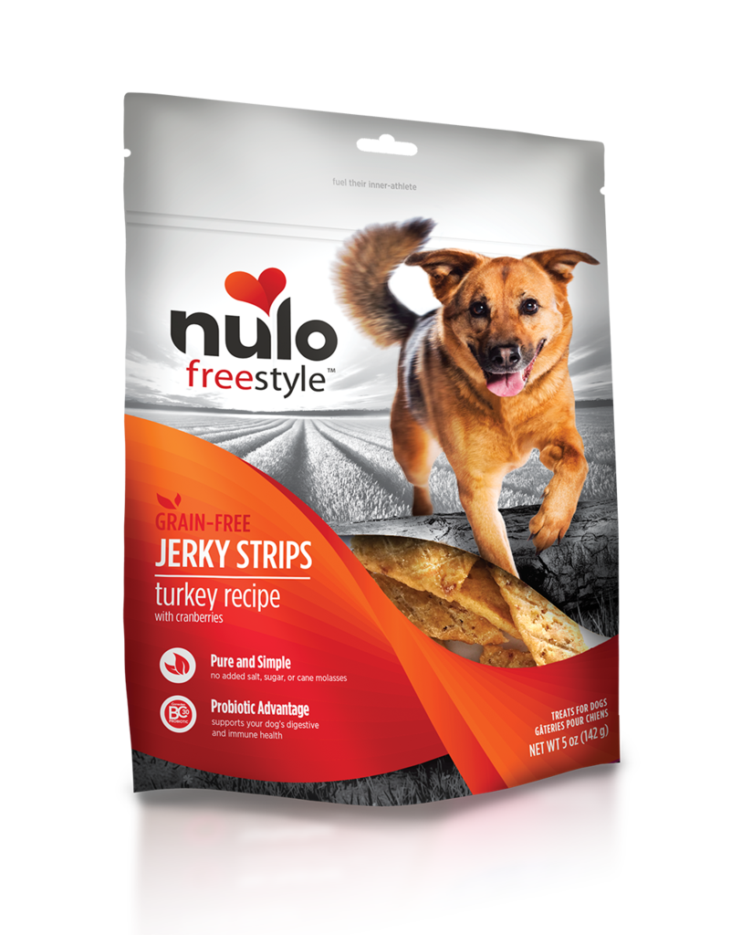 Nulo Freestyle Grain-Free Turkey Recipe With Cranberries Jerky Dog Treats 142g