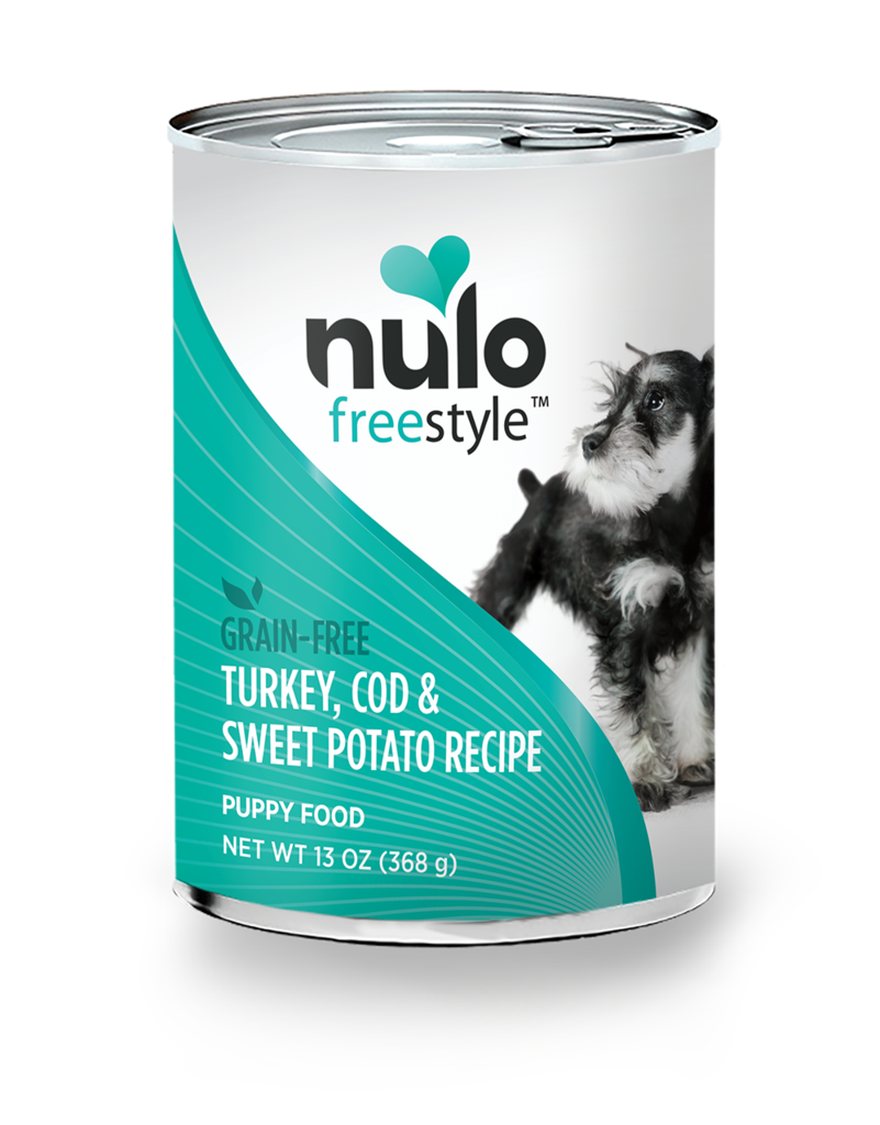 Nulo Freestyle Turkey, Cod &amp; Sweet Potato Recipe Grain-Free Puppy Case of 12 Canned Dog Food 368g