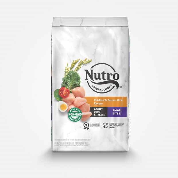 Nutro Natural Choice Small Bites Adult Chicken &amp; Brown Rice Recipe Dry Dog Food 13.6kg