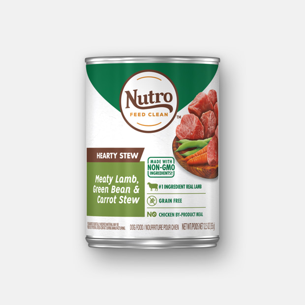 Nutro Hearty Stew Meaty Lamb, Green Bean &amp; Carrot Cuts in Gravy Grain-Free Canned Dog Food 355g