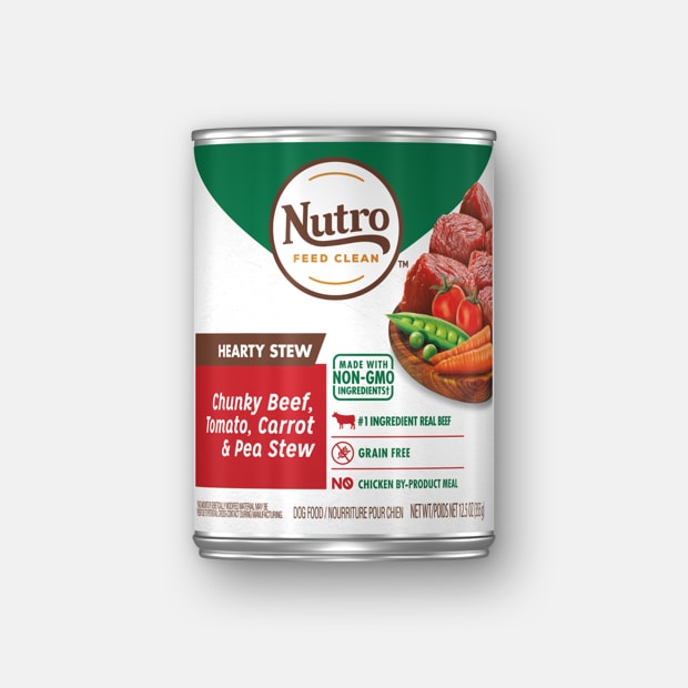 Nutro Hearty Stew Adult Chunky Beef, Tomato, Carrot &amp; Pea Case of 12 Canned Dog Food 355g