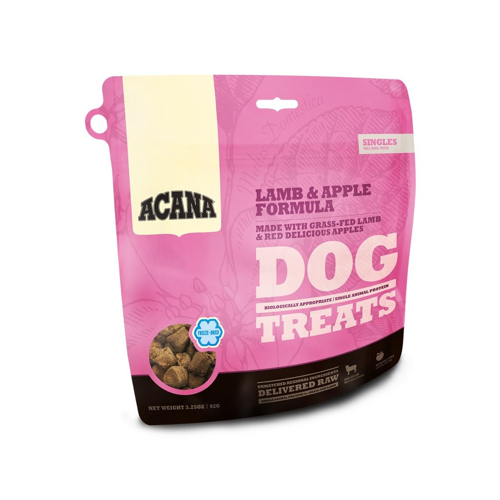 ACANA SINGLES GRAIN-FREE LIMITED INGREDIENT LAMB &amp; APPLE DOG TREATS 90g