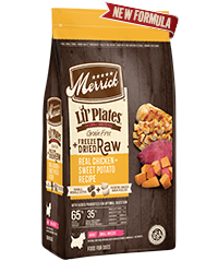 Merrick Lil' Plates Grain Free Real Chicken, Sweet Potatoes + Peas Recipe with Raw Bites Dry Dog Food 4.5kg