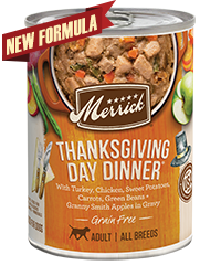 Merrick Grain Free Thanksgiving Day Dinner Case of 12 Wet Dog Food 360g