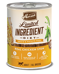 Merrick Limited Ingredient Diet Grain Free Real Chicken Case of 12 Canned Dog Food 360g