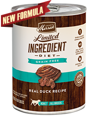 Merrick Limited Ingredient Diet Grain Free Real Duck Recipe Case of 12 Wet Dog Food 360g