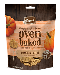 Merrick Oven Baked Natural Pumpkin Patch with Real Pumpkin Treats for Dogs 312g