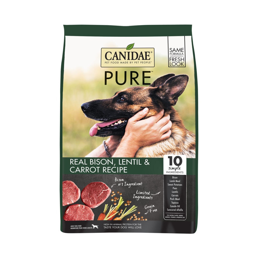 CANIDAE PURE Grain Free Limited Ingredient Real Bison Recipe Dry Dog Food 9.5kg