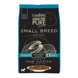 CANIDAE Grain Free PURE Petite Small Breed Adult Raw Coated with Fresh Salmon Dry Dog Food 4.5kg