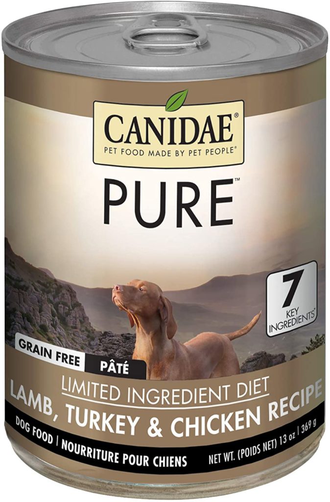 CANIDAE Grain-Free PURE Limited Ingredient Lamb, Turkey &amp; Chicken Formula Canned Dog Food 368g