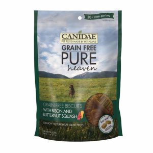 CANIDAE Grain-Free PURE Heaven Biscuits with Bison &amp; Butternut Squash Crunchy Dog Treats 312g