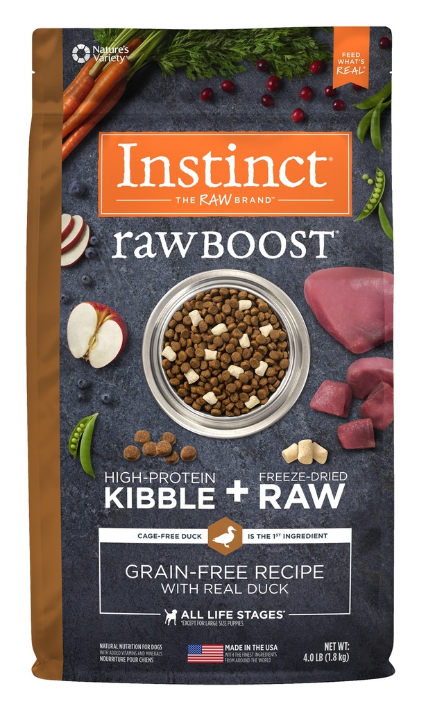 Instinct Raw Boost Grain-Free Recipe with Real Duck Dry Cat Food with Freeze-Dried Raw Pieces 2kg
