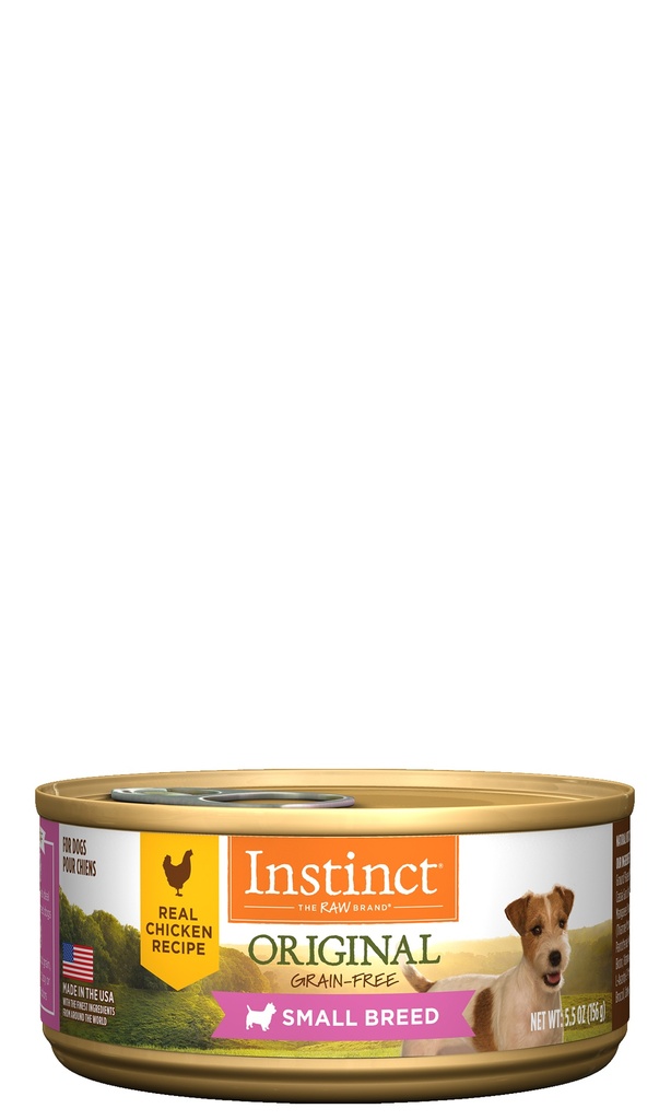 Instinct Original Small Breed Grain-Free Real Chicken Recipe Case of 12 Wet Dog Food 156g