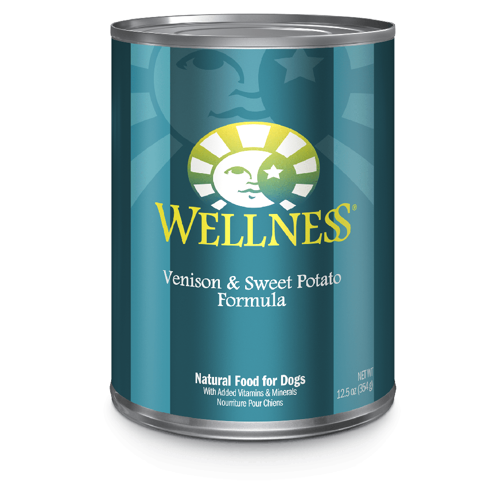 Wellness Complete Health Venison &amp; Sweet Potato Formula Case of 12 Canned Dog Food 354g