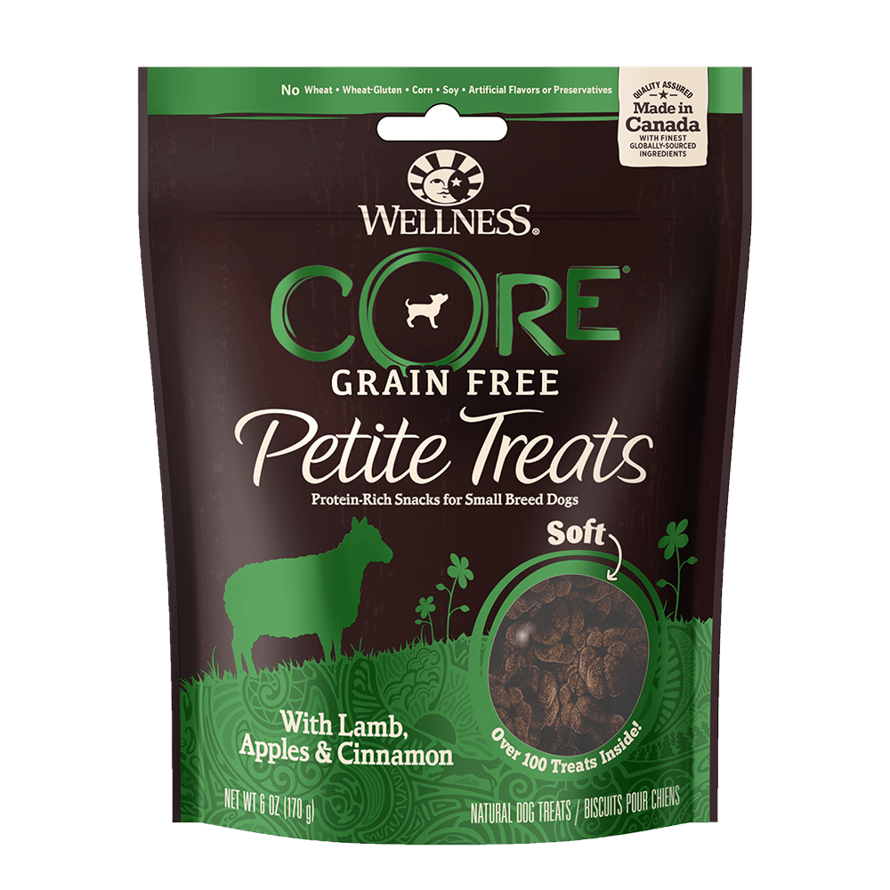 Wellness CORE Petite Treats Lamb, Apples &amp; Cinnamon Recipe Soft Grain-Free Dog Treats 170g