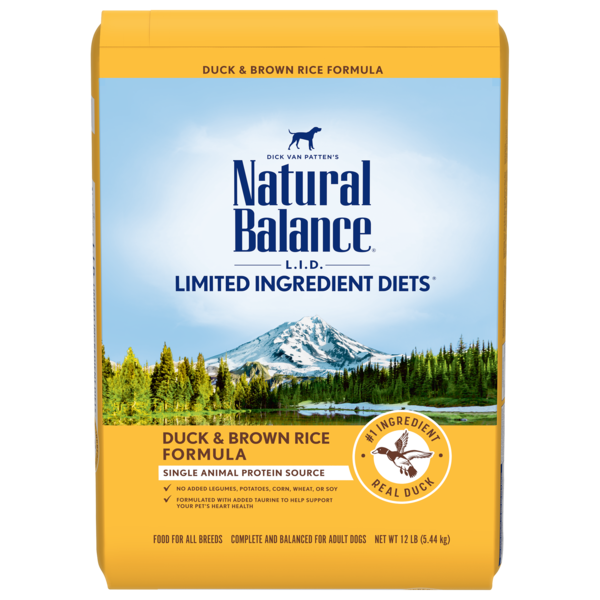 Natural Balance L.I.D. Limited Ingredient Diets Duck &amp; Brown Rice Formula Dry Dog Food 11.8kg