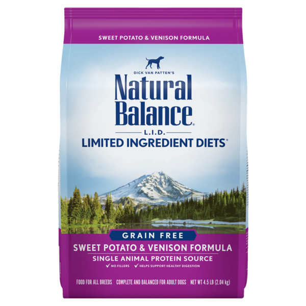 Natural Balance L.I.D. Limited Ingredient Diets Grain Free Sweet Potato &amp; Venison Formula Dry Dog Food 11.8kg