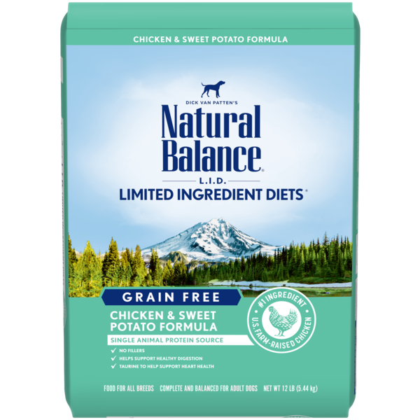 Natural Balance L.I.D. Limited Ingredient Diets Grain Free Chicken &amp; Sweet Potato Formula Dry Dog Food 10.9kg