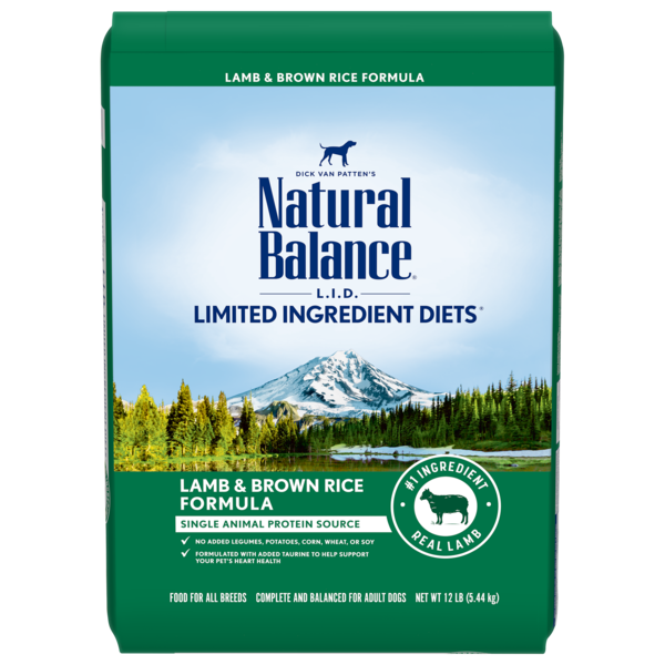 Natural Balance L.I.D. Limited Ingredient Diets Lamb &amp; Brown Rice Formula Dry Dog Food 11.8kg