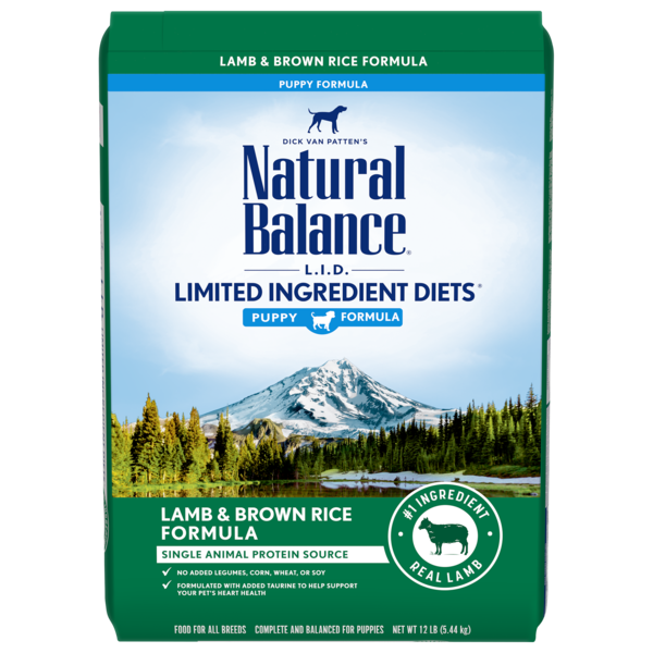 Natural Balance L.I.D. Limited Ingredient Diets Lamb &amp; Brown Rice Formula Dry Puppy Food 10.9kg