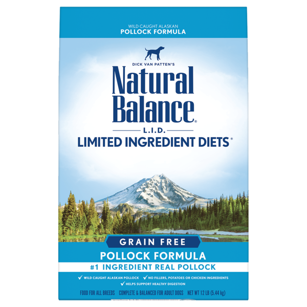 Natural Balance Limited Ingredient Diets High Protein Grain Free Pollock Formula Dry Dog Food 10.9kg