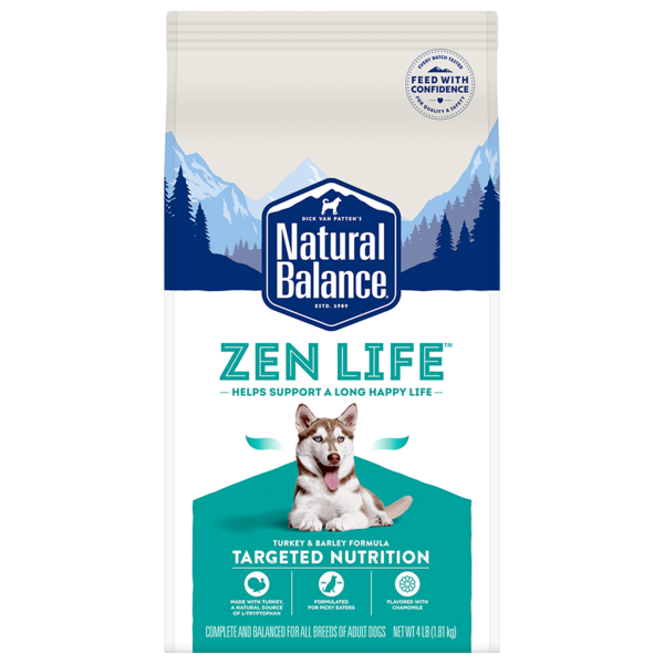 Natural Balance Zen Life Turkey &amp; Barley Formula Dry Dog Food 1.8kg