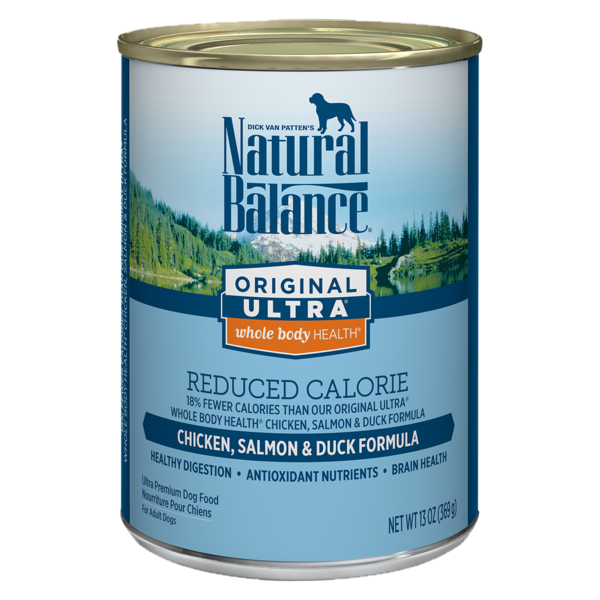 Natural Balance Original Ultra Reduced Calorie Chicken, Salmon &amp; Duck Wet Dog Food 369g