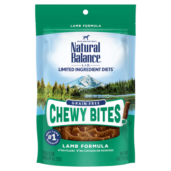 Natural Balance Limited Ingredient Diet Chewy Bites Lamb Dog Treat 113g