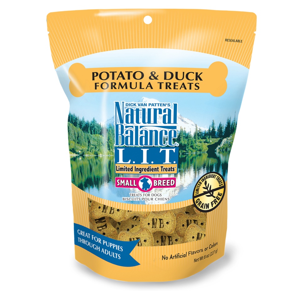 Natural Balance L.I.T. Limited Ingredient Treats Small Breed Potato &amp; Duck Formula Dog Treats 227g