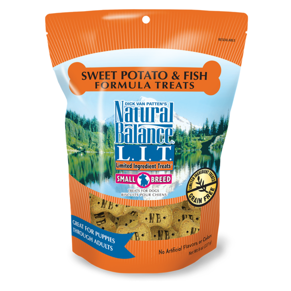 Natural Balance L.I.T. Limited Ingredient Treats Small Breed Sweet Potato &amp; Fish Formula Dog Treats 227g