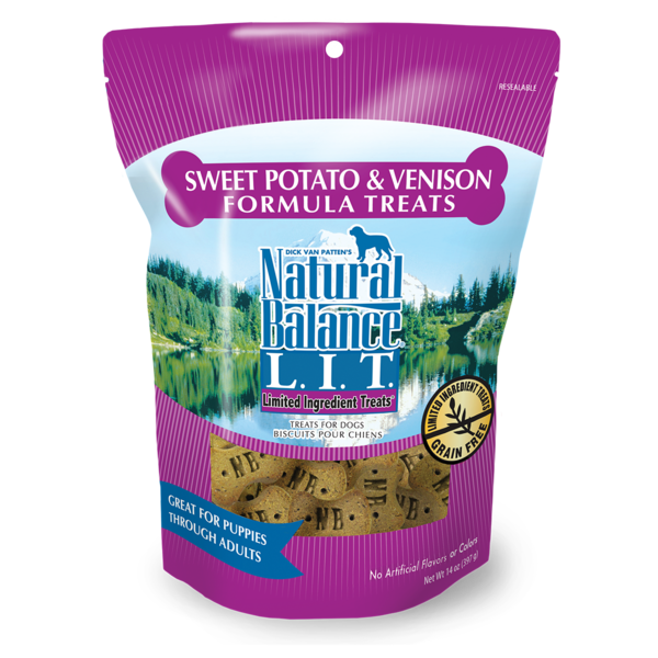 Natural Balance L.I.T. Limited Ingredient Treats Sweet Potato &amp; Venison Formula Dog Treats 397g