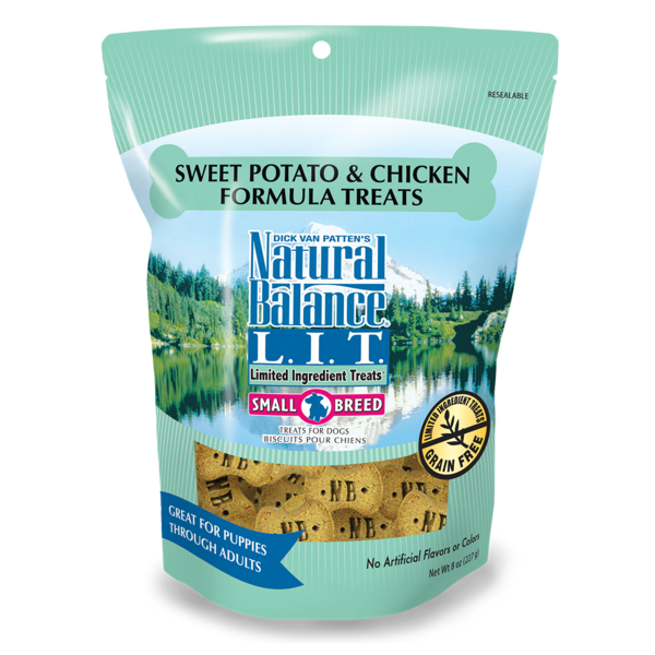 Natural Balance L.I.T. Limited Ingredient Treats Small Breed Sweet Potato &amp; Chicken Formula Dog Treats 227g